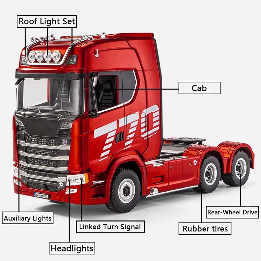 RC Semi Trailer Truck 1:18 wit - đánh giá và giá Hobby Rc Van
