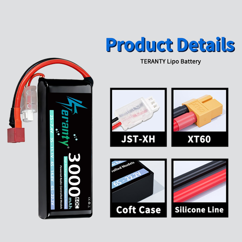 TERANTY 2S 3000mAh Lipo Batter - đánh giá và giá Rc Hobby Model