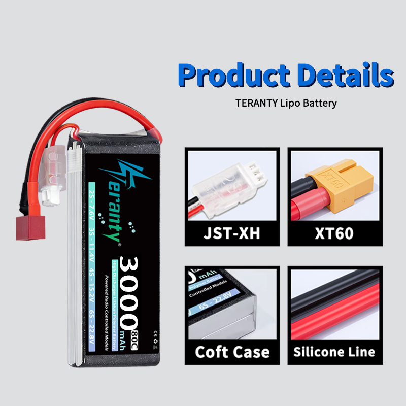 TERANTY 2S 3000mAh Lipo Batter - đánh giá và giá Rc Hobby Model