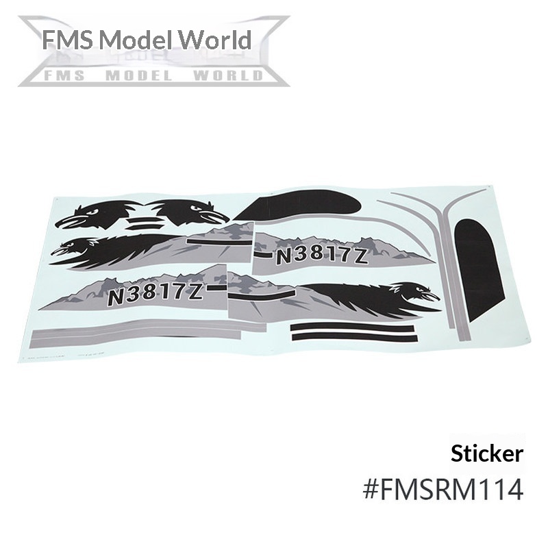 FMS RC Plane Decals For 1700mm - đánh giá và giá Rc Hobby Car
