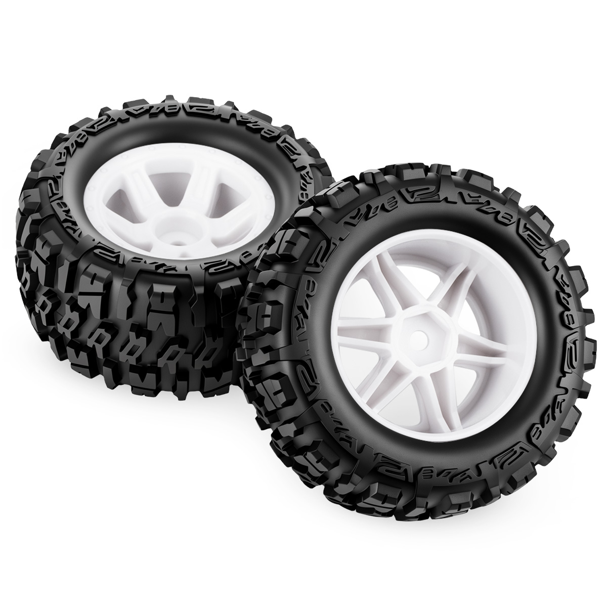 4Pcs 87mm Rubber Tires Wheels  - đánh giá và giá Rc Hobby Trucks